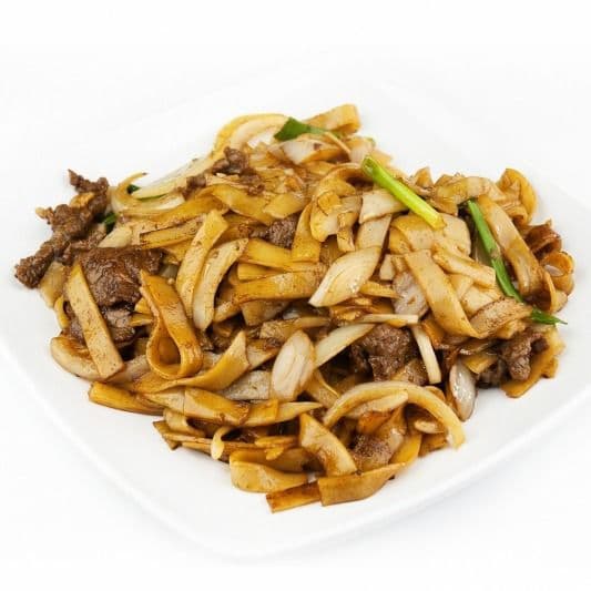 N7. Double Pan Fried Beef Noodles