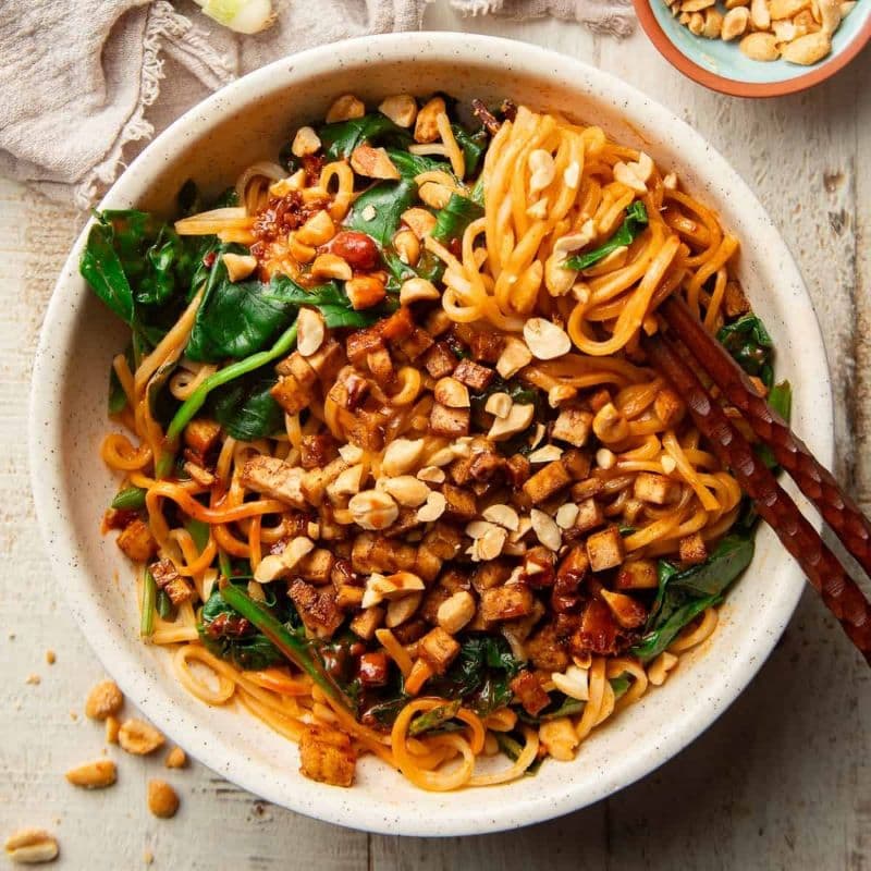 N8. Dan Dan Veggie Noodle Bowl