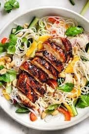 N6. Grilled Chicken with Vermicelli Noodles