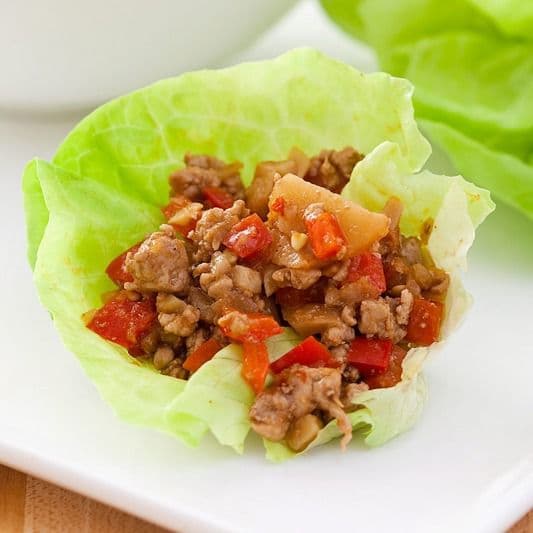 Chicken in Cool Lettuce Wrap