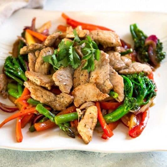 Vegetables with Pork Chef's Special