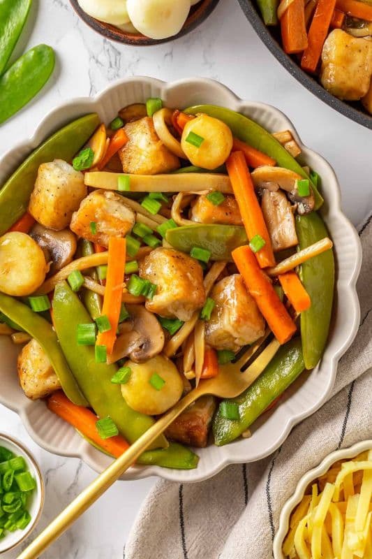 Tofu Moo Goo Gai Pan Chef's Special